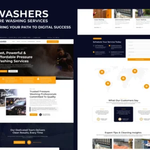 Pressure Washing WordPress Theme Webp