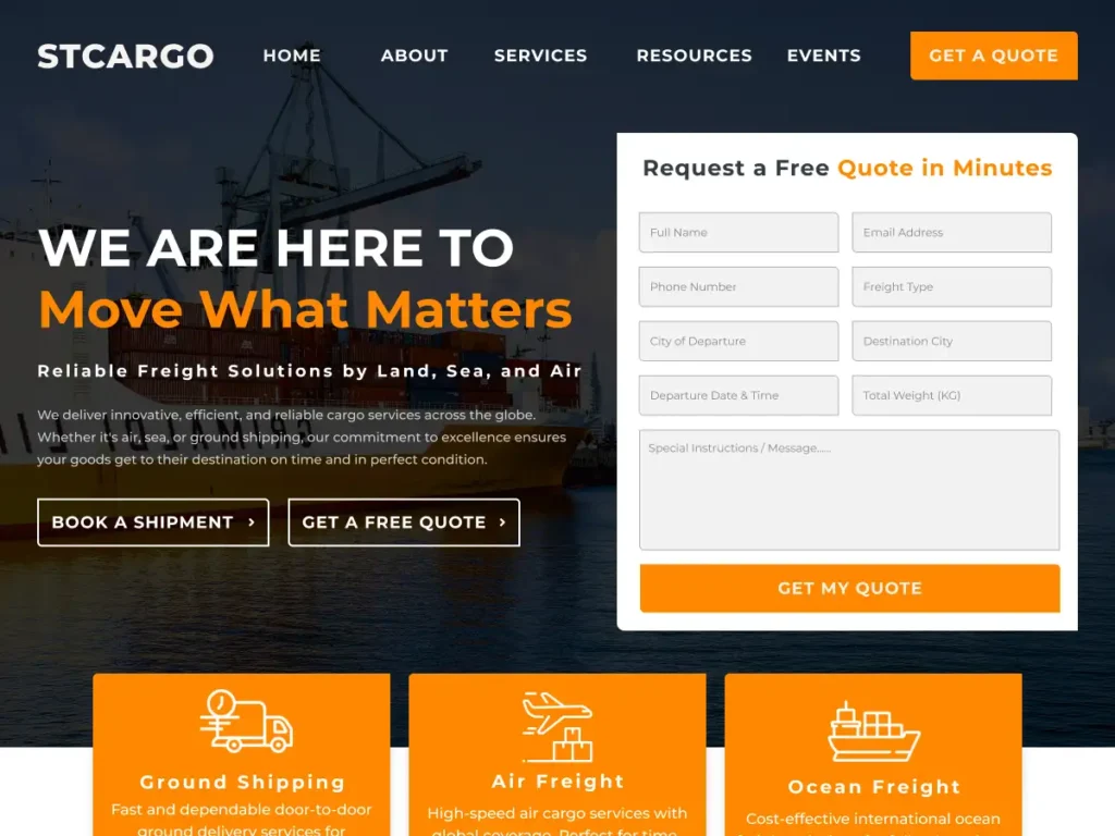 free-cargo-wordpress-theme