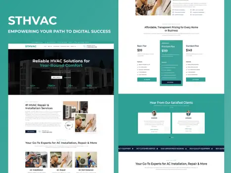 Hvac Wordpress Theme Thumbnail