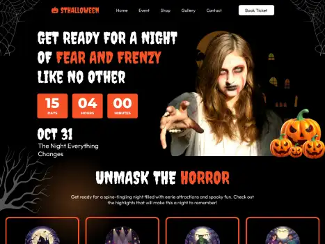 Free Halloween Wp Theme Thumbnail