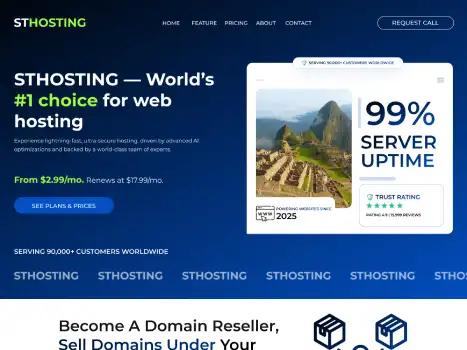 Free Hosting Wordpress Theme Thumbnail