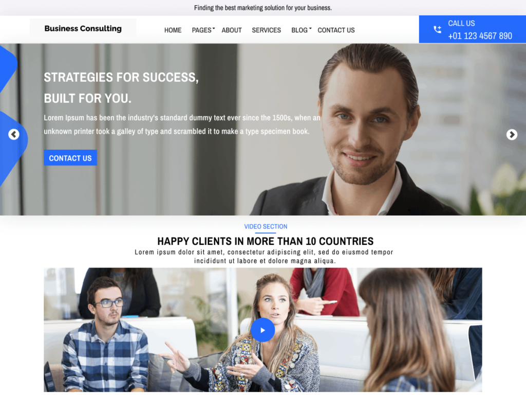 10 Best Free WordPress Themes for Consultants In 2026 Business Consulting Agency
