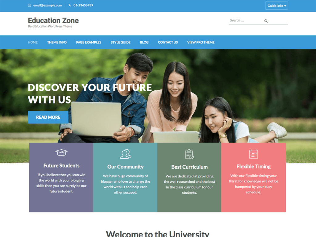 Top 10 Best Free WordPress Themes for Education in 2026 education zone