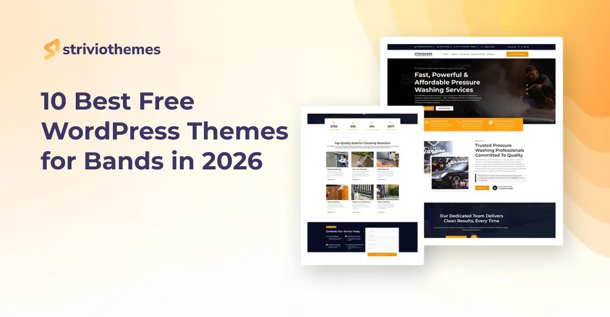 10 Best Free WordPress Themes for Bands in 2026
