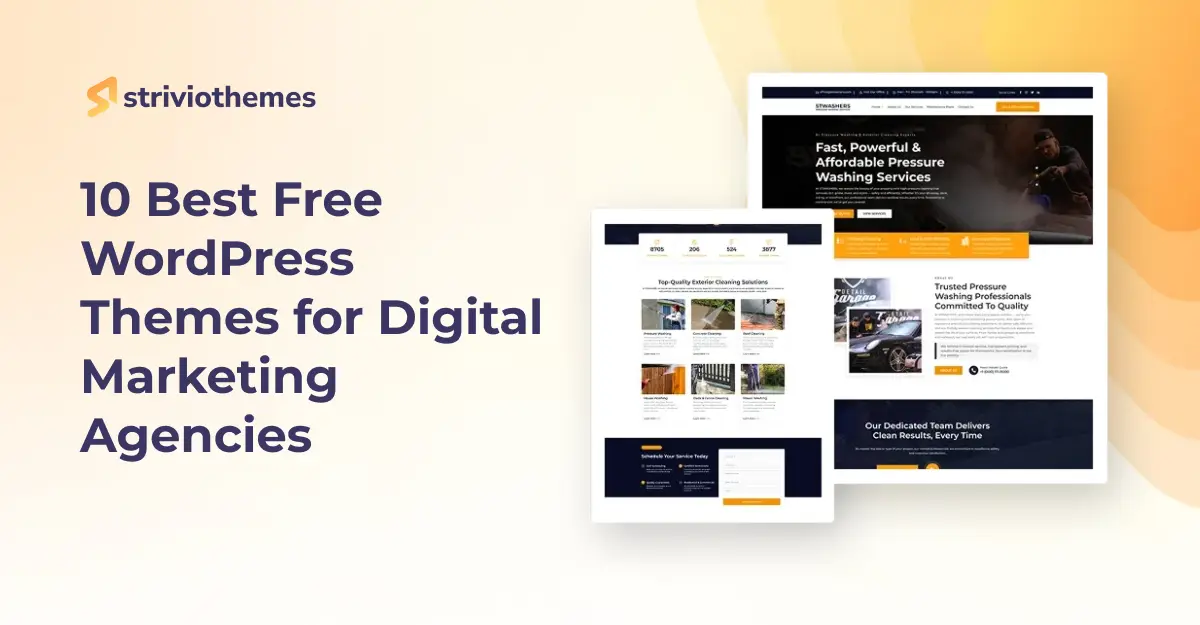 10 Best Free WordPress Themes for Digital Marketing Agencies