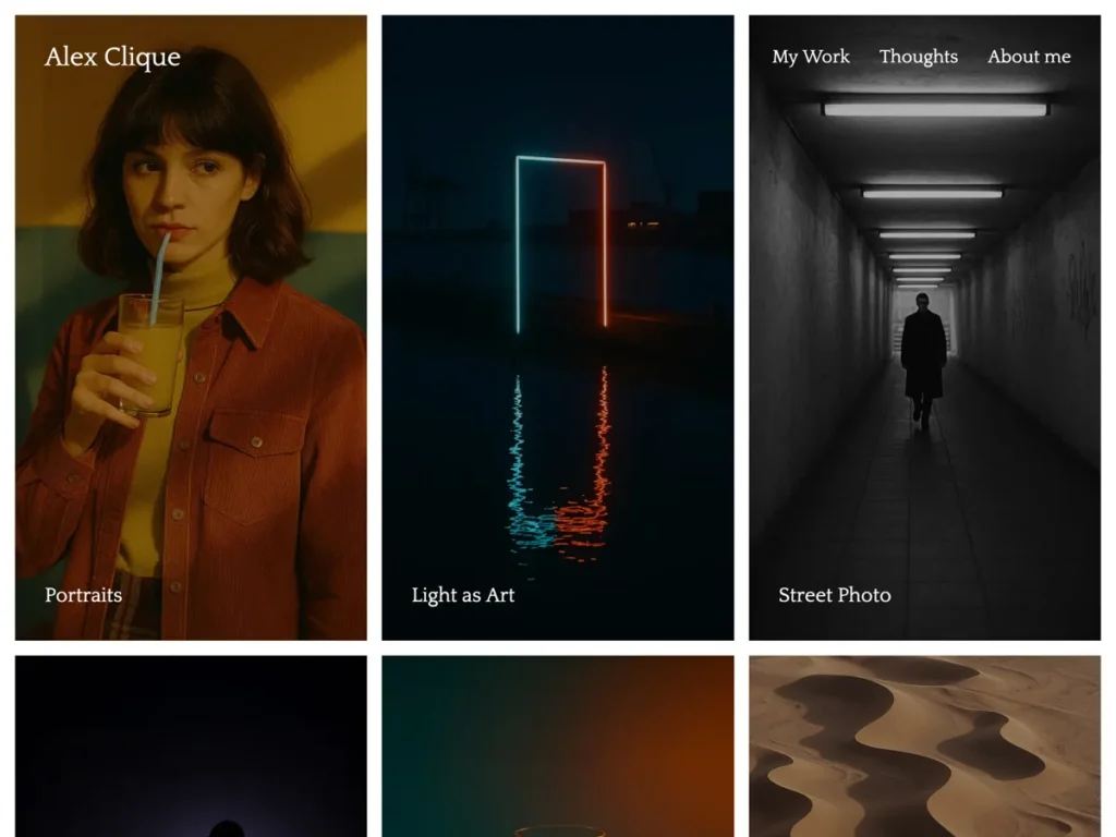 Minimalist Photography Portfolio