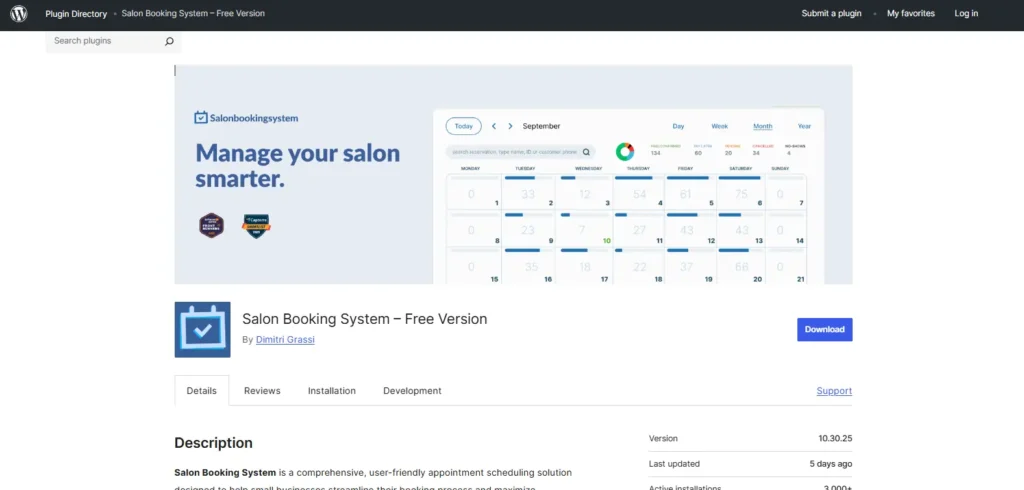 salon booking system