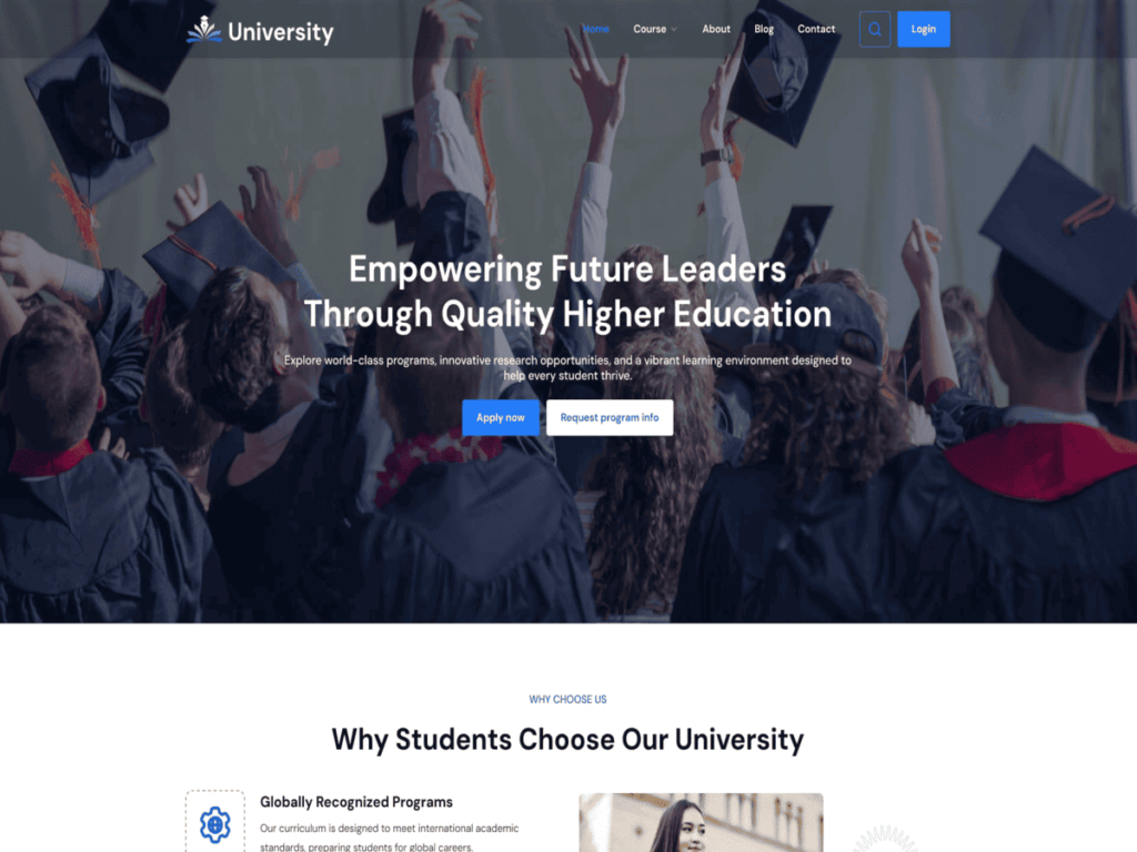 Top 10 Best Free WordPress Themes for Education in 2026 university campus