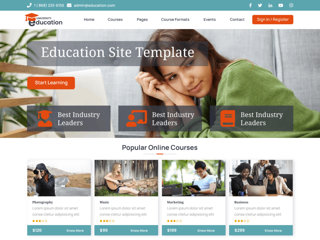 Top 10 Best Free WordPress Themes for Education in 2026 University Education Hub