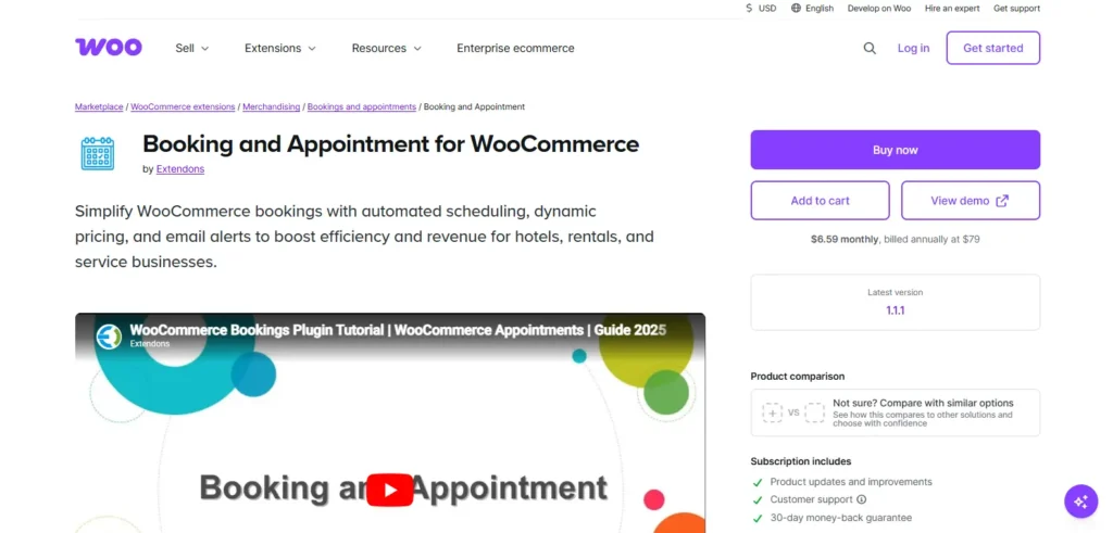woocommerce bookings