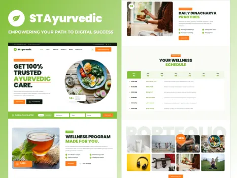 Ayurvedic WordPress Theme Thumbnail