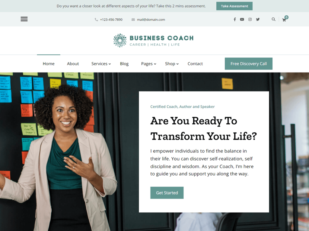 10 Best Free WordPress Themes for Coaching Business Business Coach