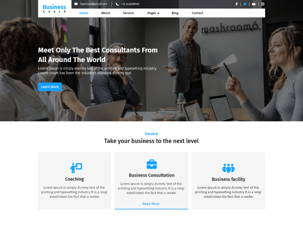 10 Best Free WordPress Themes for Coaching Business Business Coach Blocks
