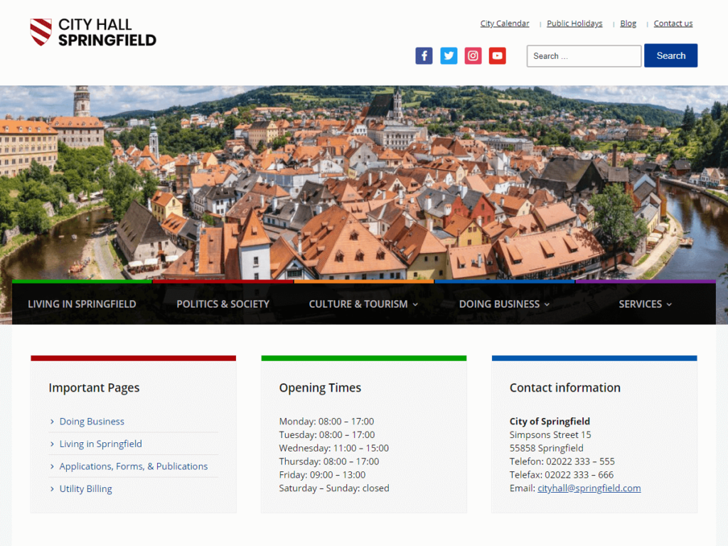 10 Best Free WordPress Themes for Government Websites City Hall