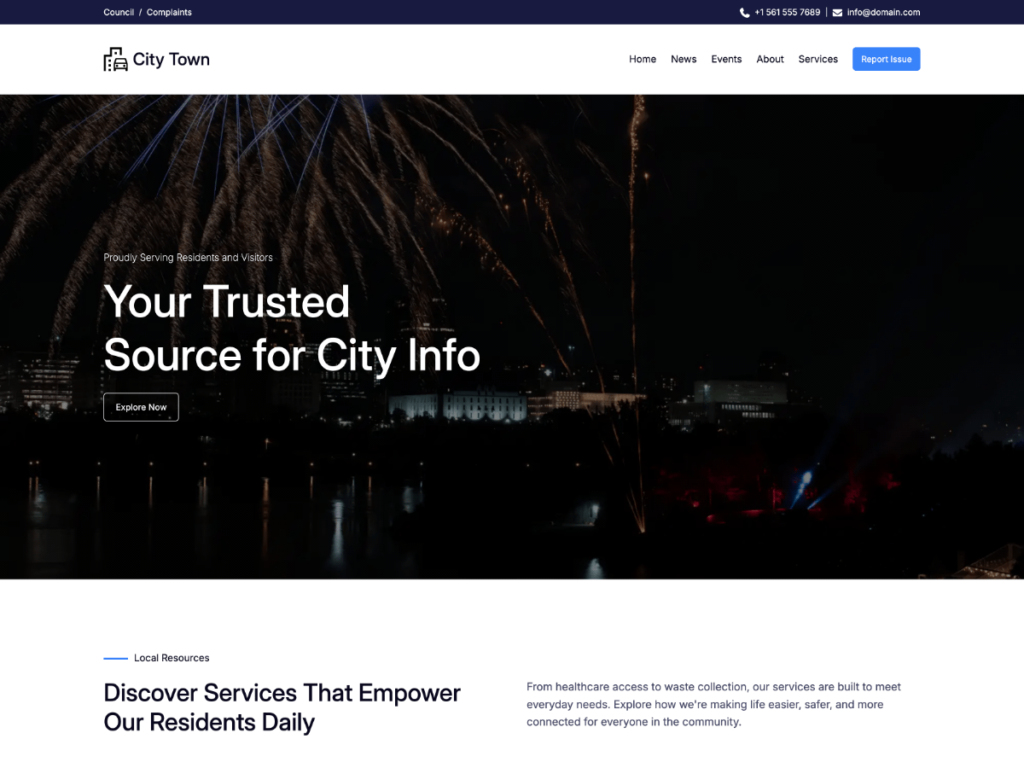 10 Best Free WordPress Themes for Government Websites City Town