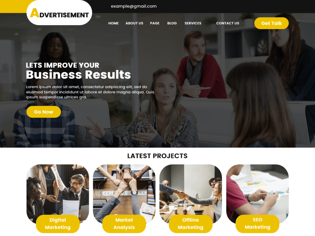 Classic Landing Page