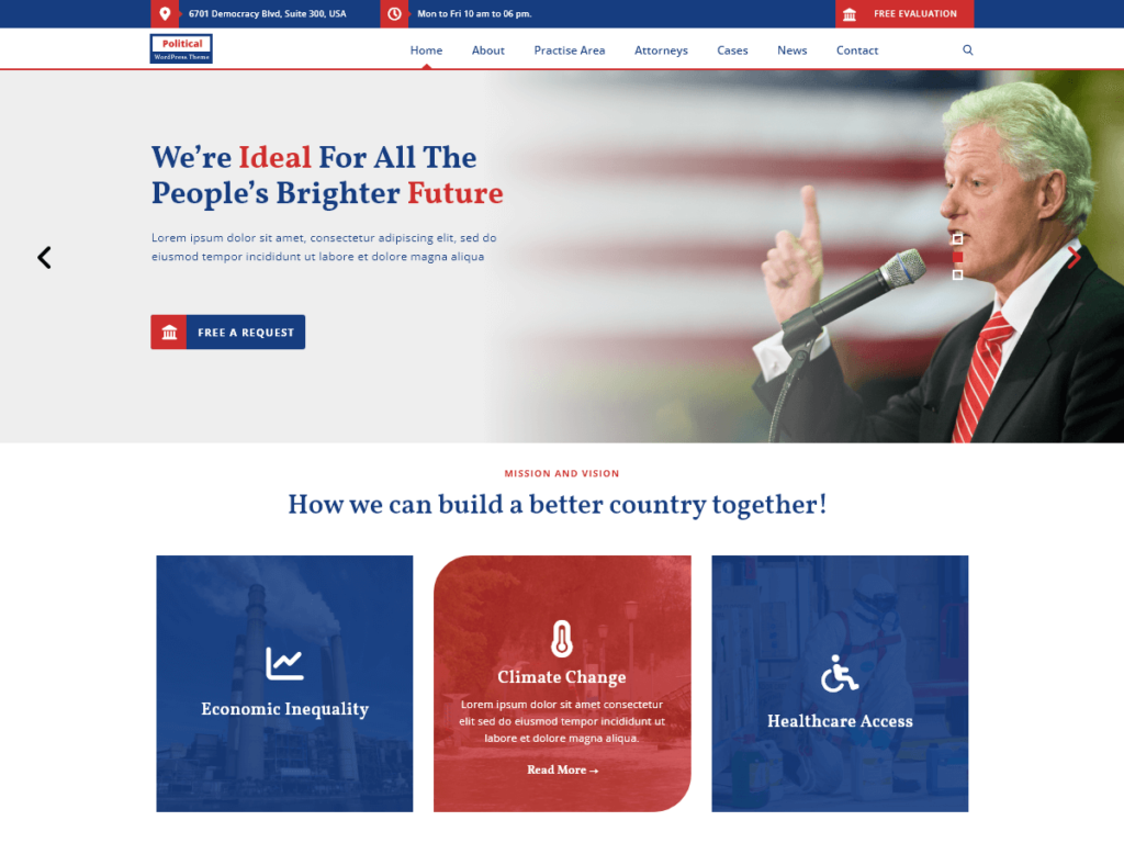 10 Best Free WordPress Themes for Government Websites Election Campaign