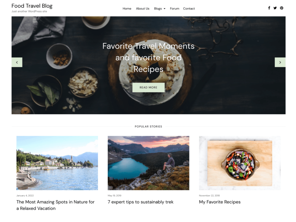 Food Travel Blog
