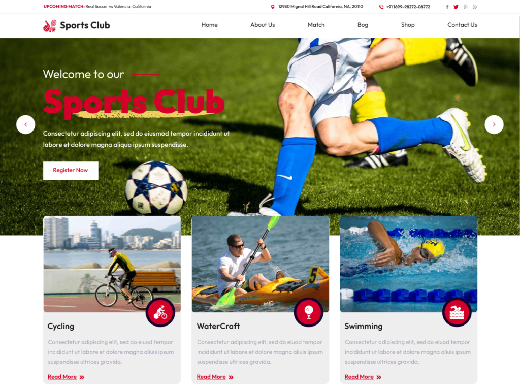 10 Best Free WordPress Themes for Clubs Football Sports Club