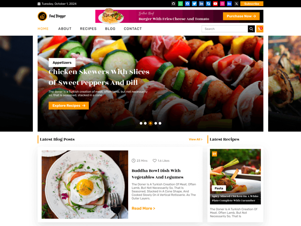 Healthy Food Blogger
