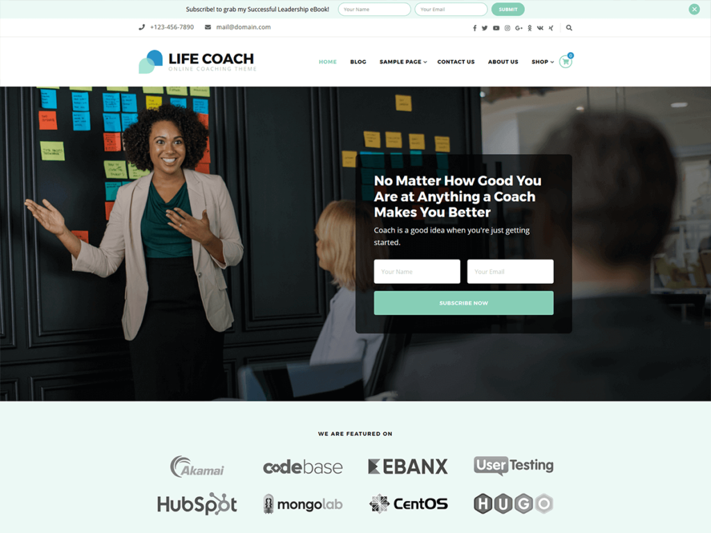 10 Best Free WordPress Themes for Coaching Business Life Coach
