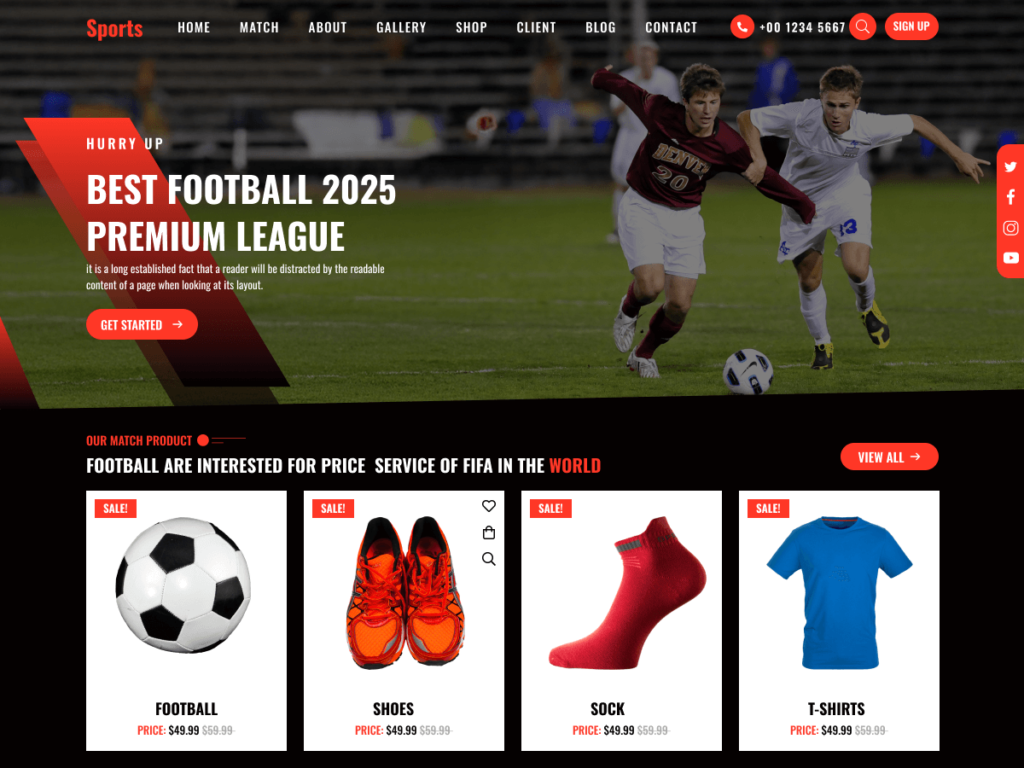 10 Best Free WordPress Themes for Clubs Multipurpose Sports Club
