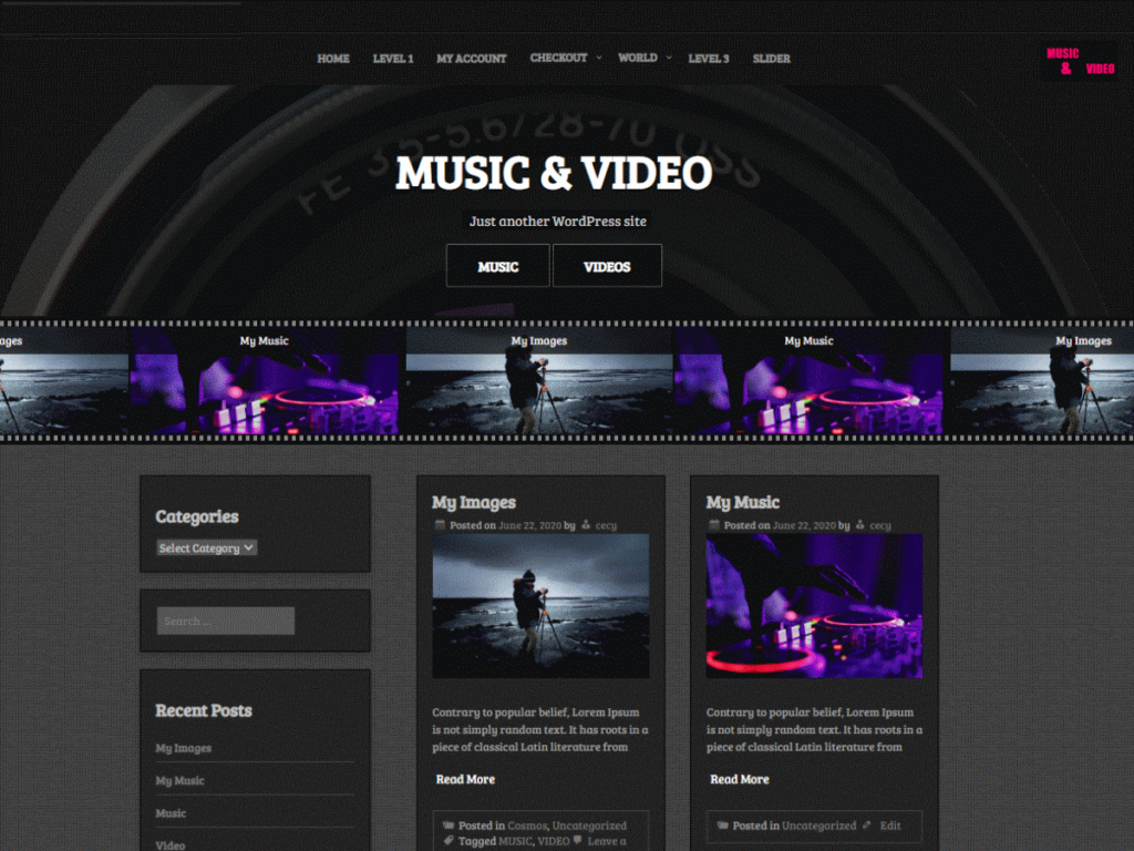 music and video