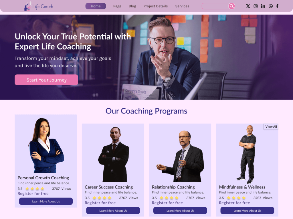 10 Best Free WordPress Themes for Coaching Business Personal Life Coach