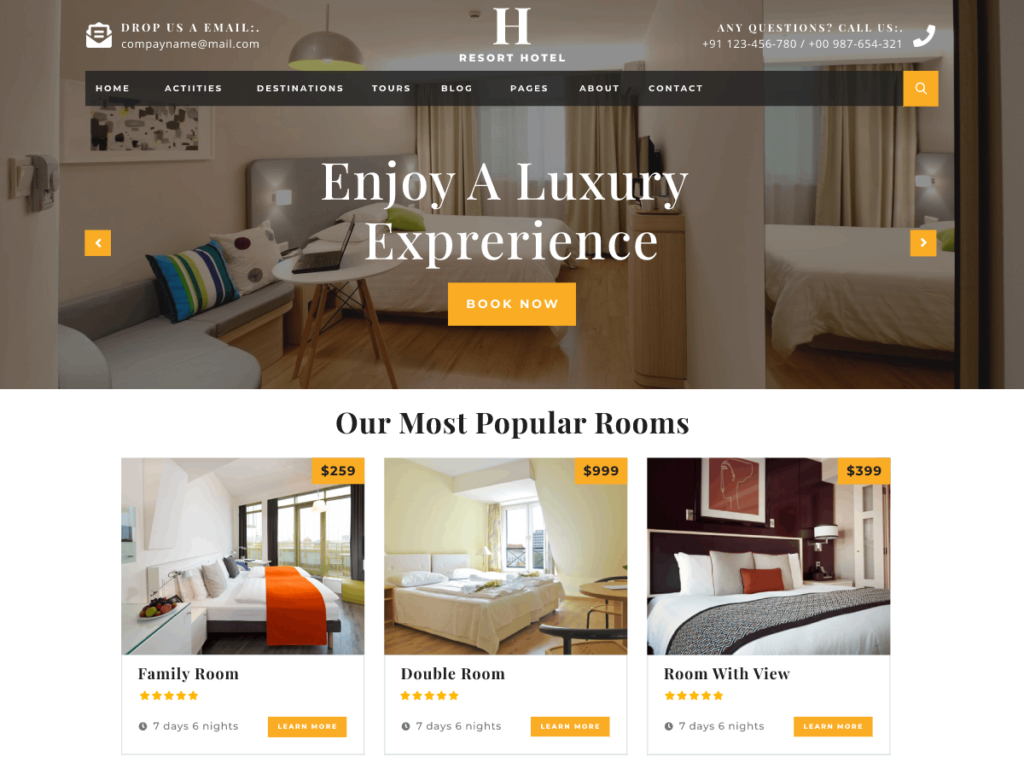 Resort Hotel Booking