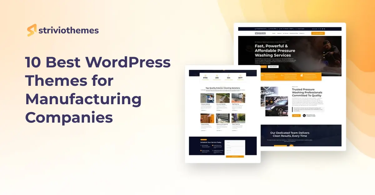 10 Best WordPress Themes for Manufacturing Companies