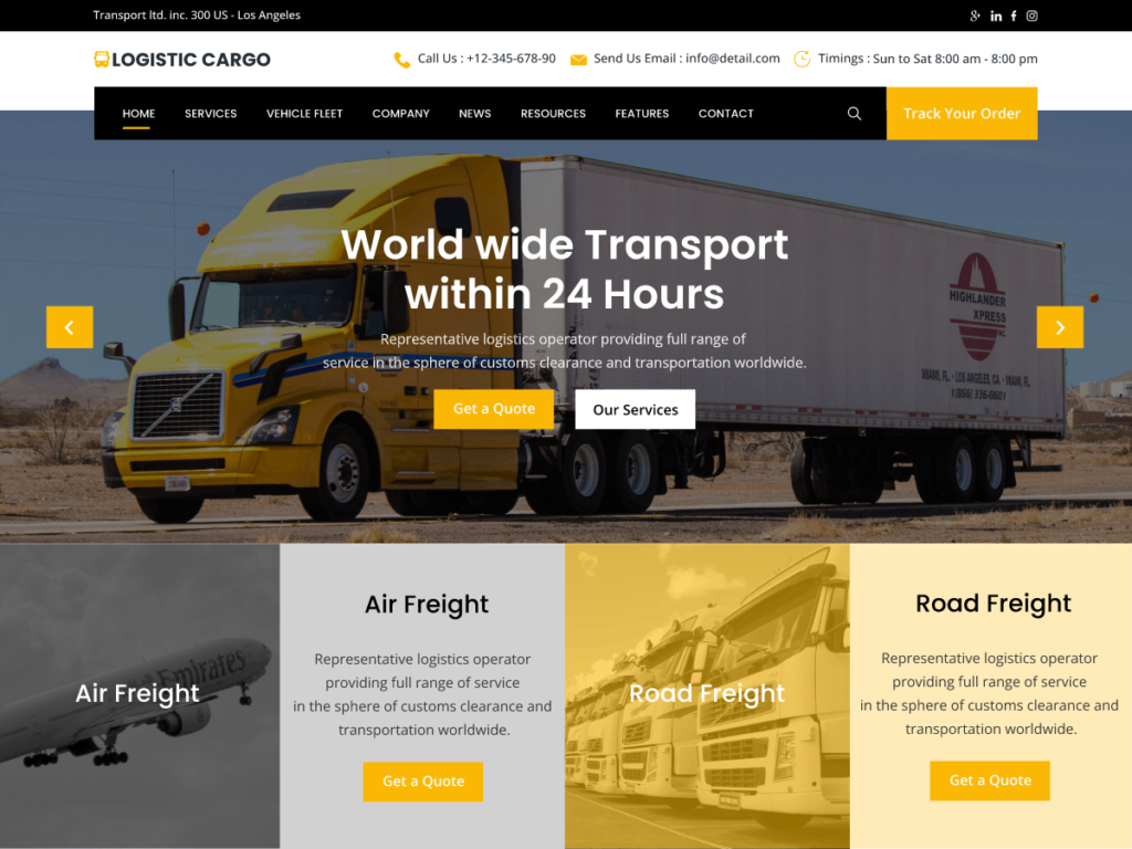 Logistic Cargo Trucking