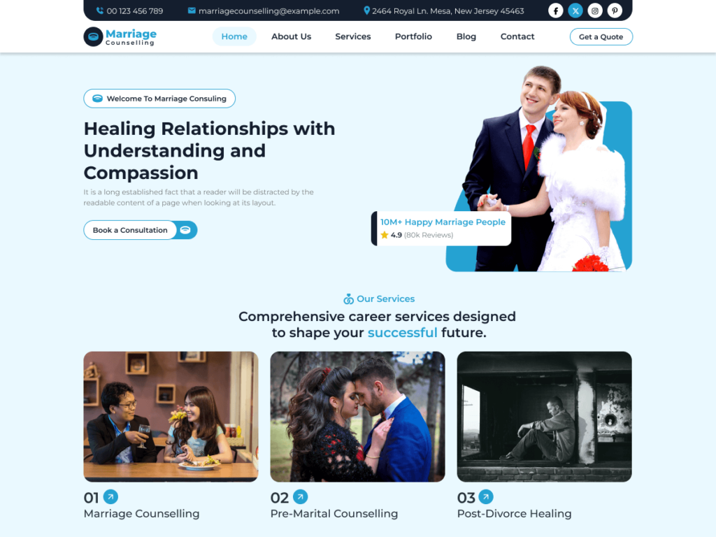 10 Best WordPress Psychology Themes Marriage Counseling
