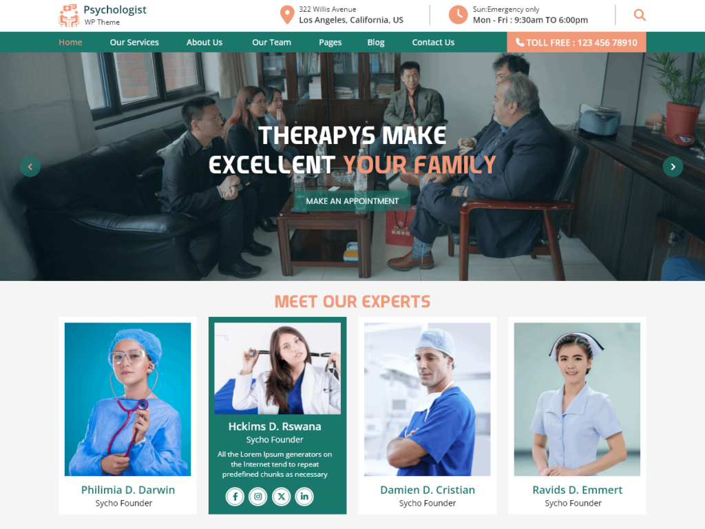 10 Best WordPress Psychology Themes Psychologist Counselor