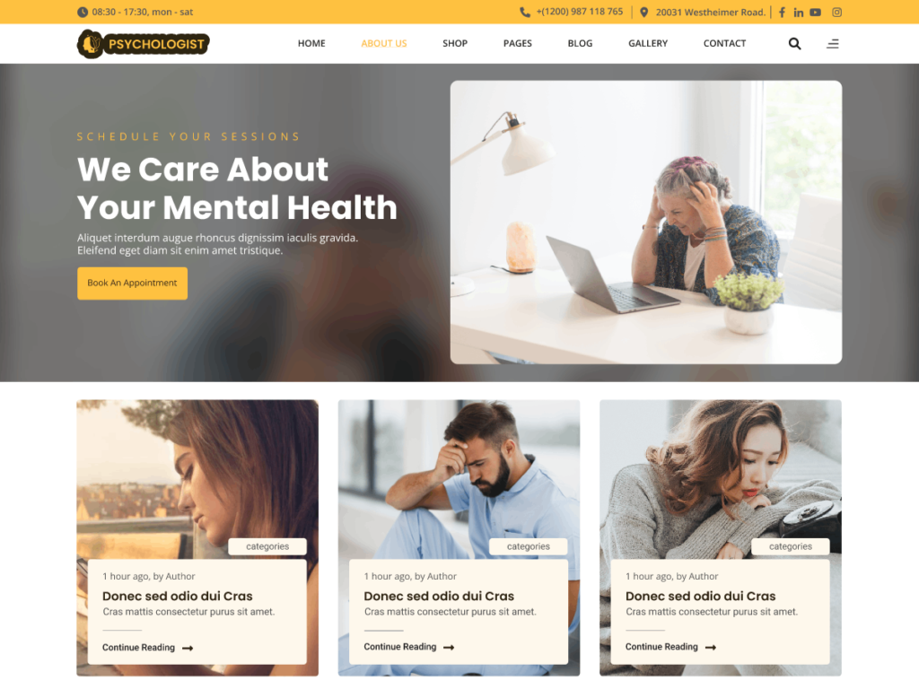 10 Best WordPress Psychology Themes Psychologist Therapy