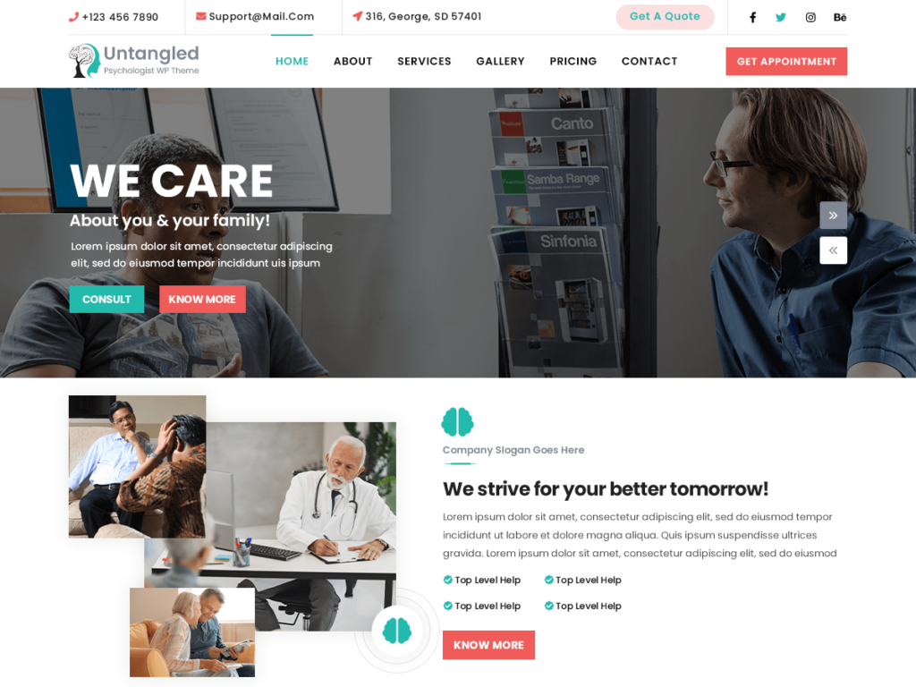 10 Best WordPress Psychology Themes Psychology Therapist
