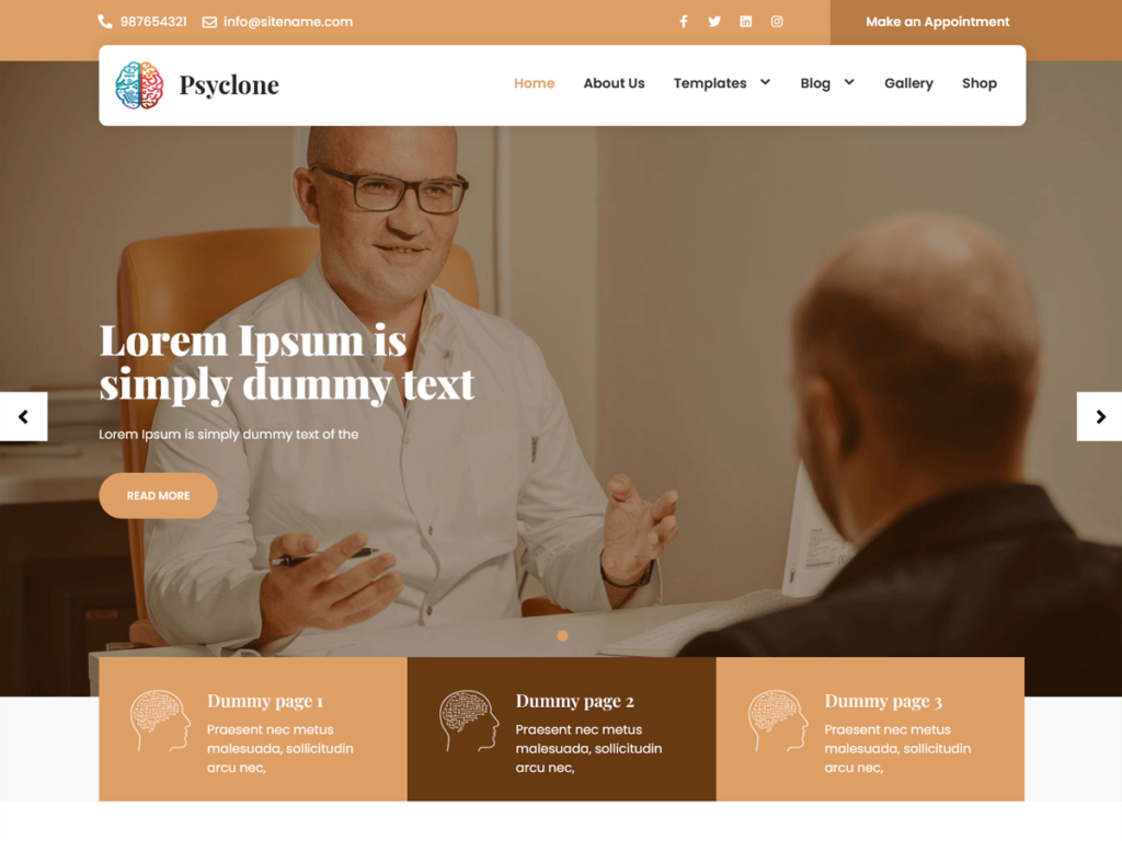 10 Best WordPress Psychology Themes Psyclone Lite