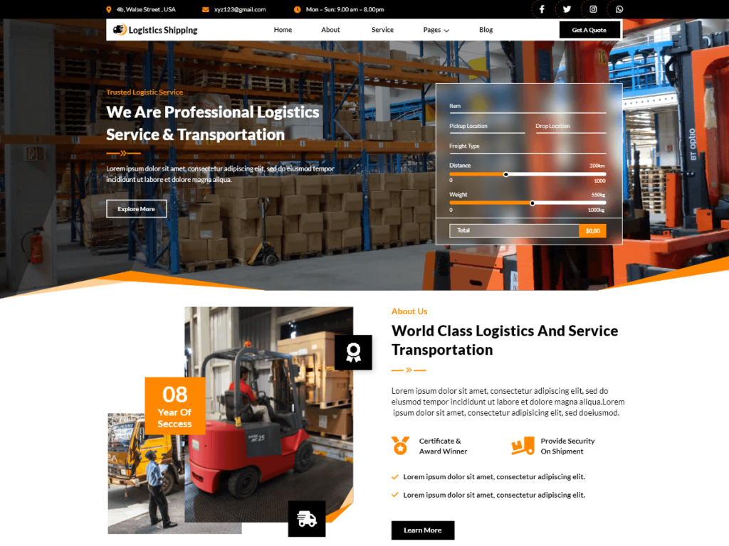 VW Logistics Shipping