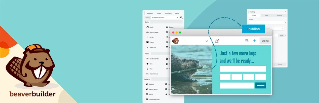 Beaver Builder drag and drop page builder for WordPress