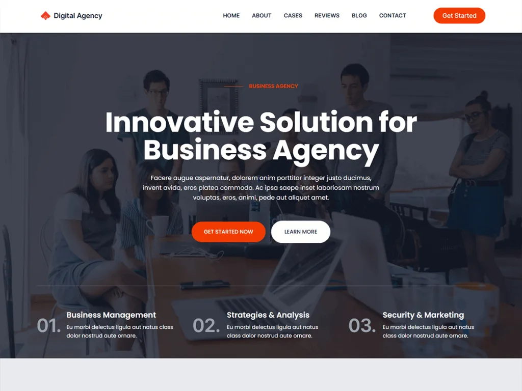 Blockskit Digital Agency block-based WordPress theme
