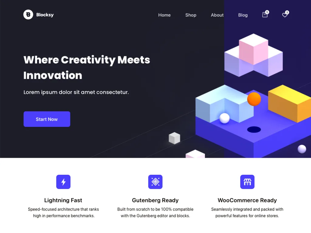 Blocksy modern WordPress theme for affiliate marketing websites
