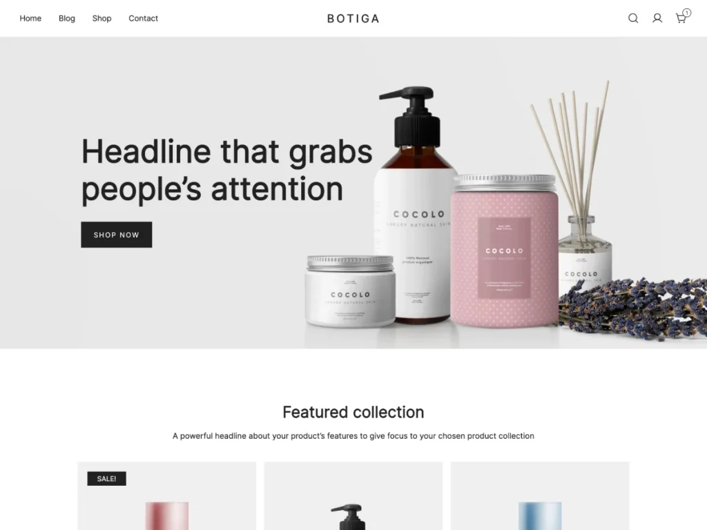 Botiga fast WooCommerce WordPress theme for fashion stores