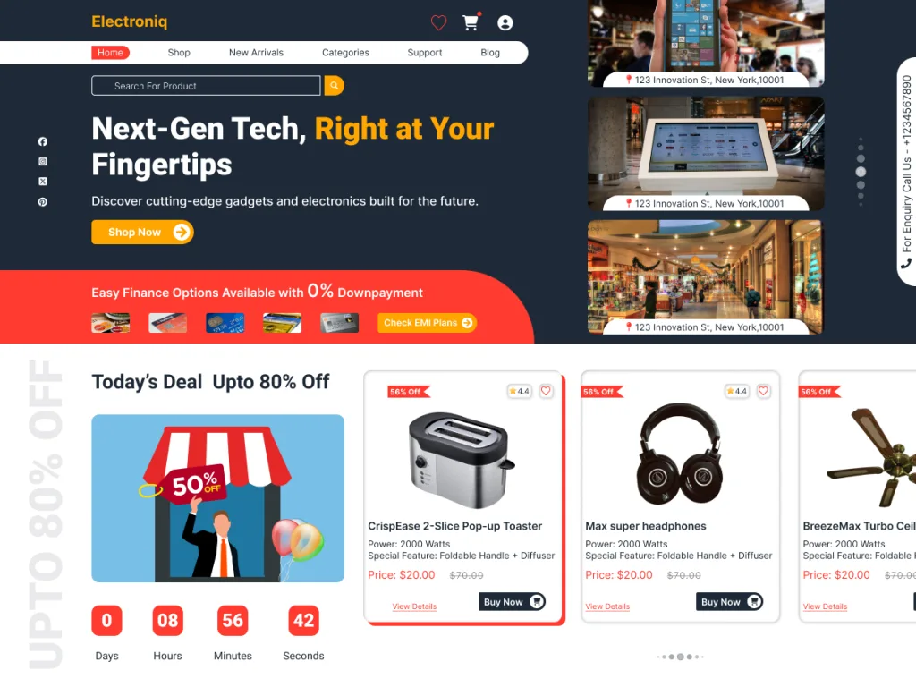 Electronics Retail Shop WordPress theme for retailers