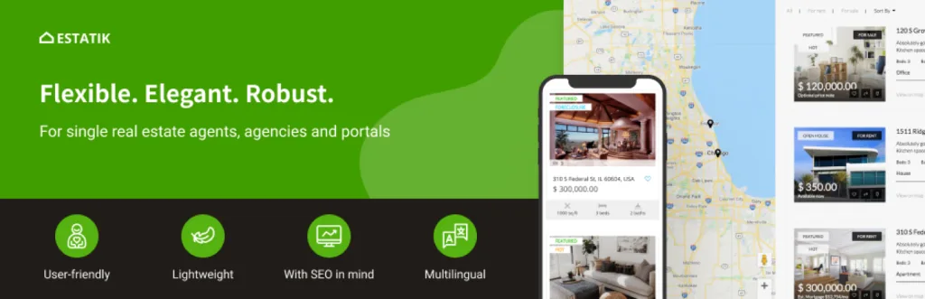 Estatik real estate listing plugin for WordPress