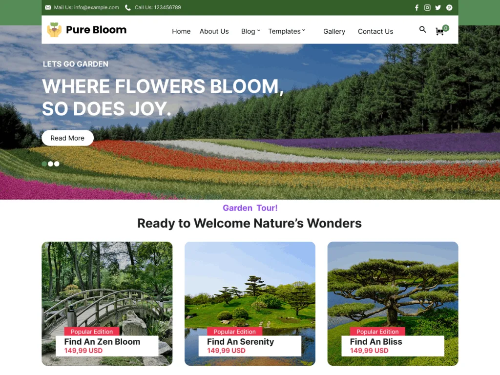 Exotic Plant Store WordPress theme for rare plant sellers