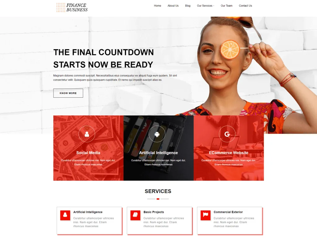 Finance Business WordPress theme for accounting and finance