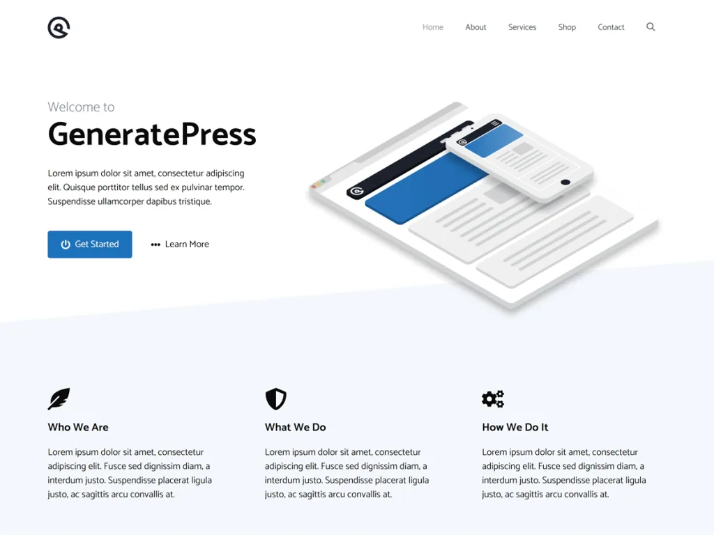 GeneratePress lightweight WordPress theme for affiliate sites