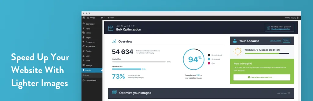 Imagify image optimization plugin for WordPress