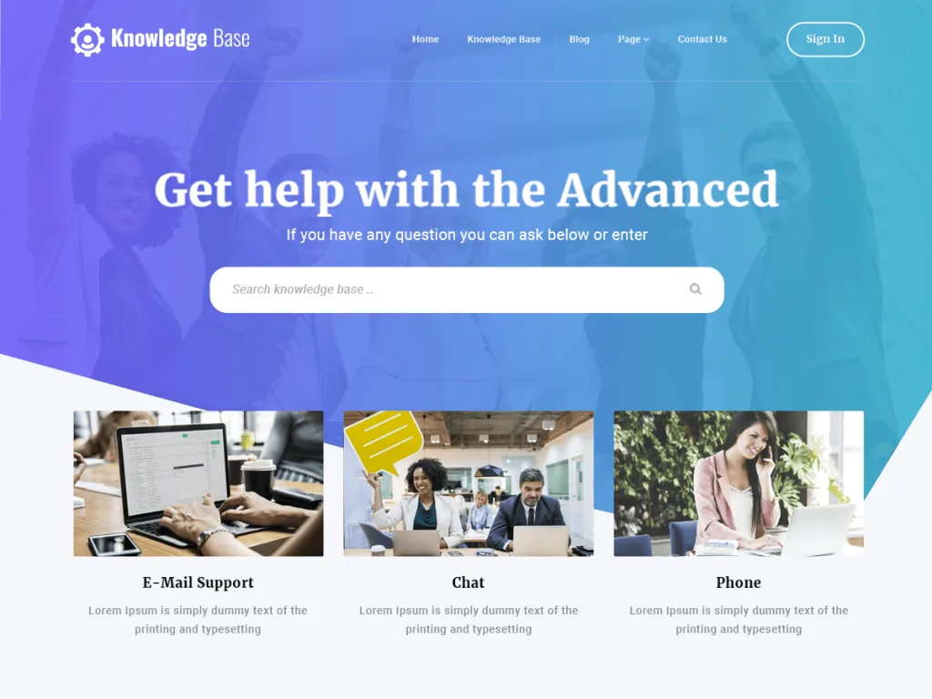 Knowledge Base Lite WordPress theme for knowledge base sites