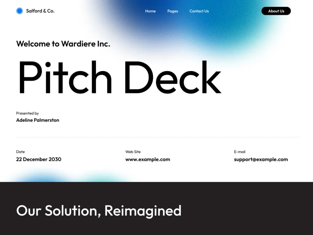 Minimalistic Portfolio WordPress theme for clean UX portfolios