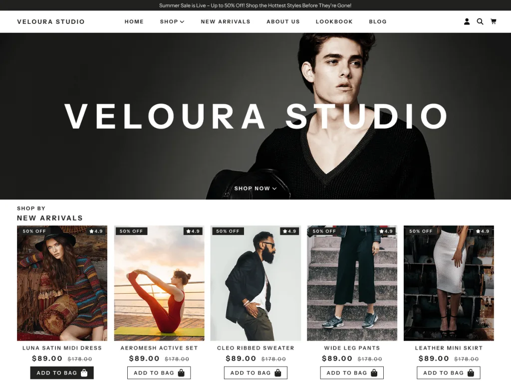 Modern Fashion Store WordPress theme for clothing websites